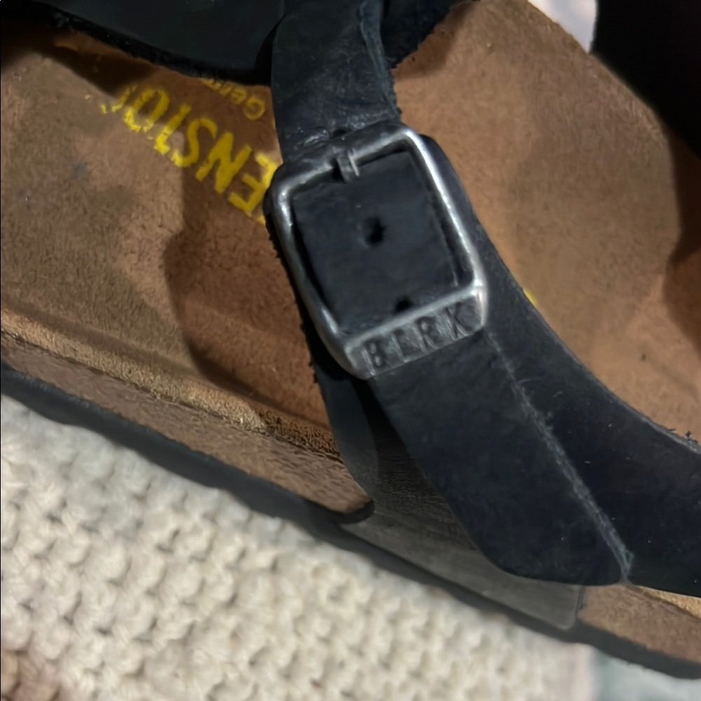 Birkenstock Black Strappy Sandals - Picture 4 of 6